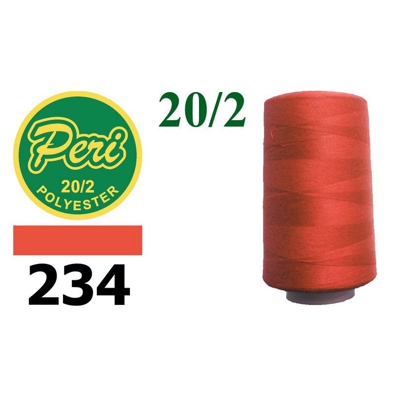 Нитки для шиття 100% поліестер, 20/2, (0234), 3500 ярдів