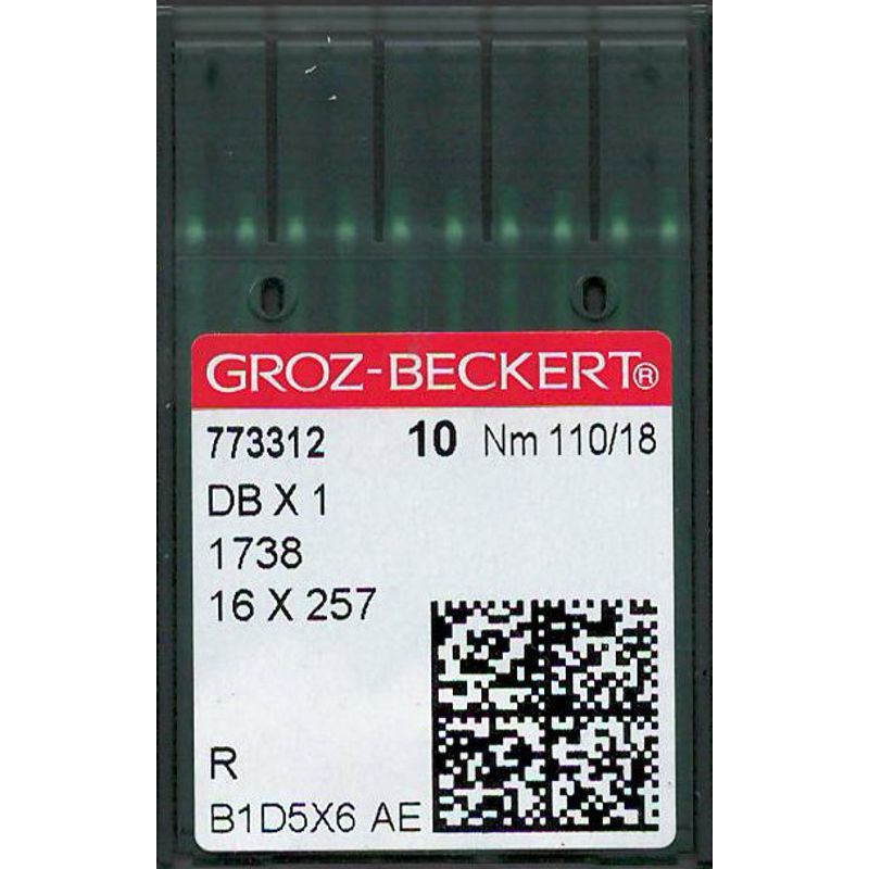 Голки DBx1 R, №110, GB, (1738, 16x257, 71x1, 16x231, 287WH, DBx257), 1 уп.=10 шт.