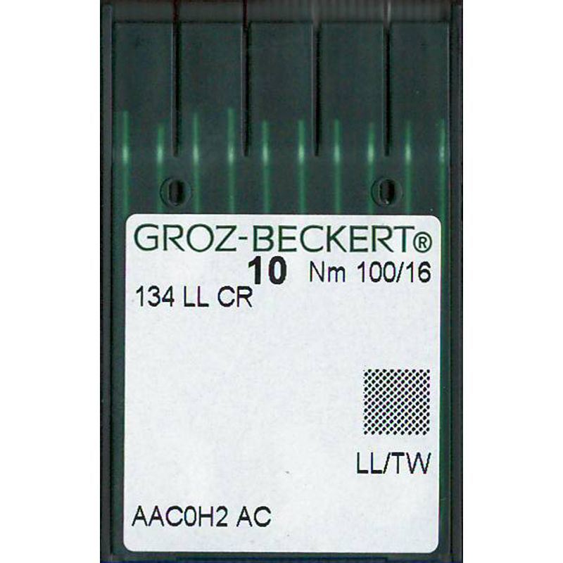 Голки 134 LLCR LL/TW, №100, GB, (135x8TW, 134 LL, 134КК), 1уп. =10шт