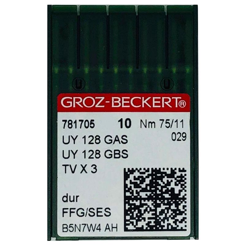 Голки UY128GAS FFG/SES, № 75, GB, (UY128GBS, 1280, 149x3, 149x31, TVx3), 1 уп.=10 шт.