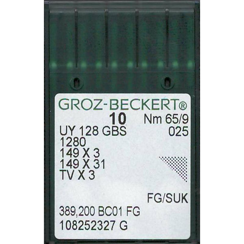 Голки UY128GAS FG/SUK, № 65, GB, (UY128GBS, 1280, 149x3, 149x31, TVx3), 1 уп.=10 шт.