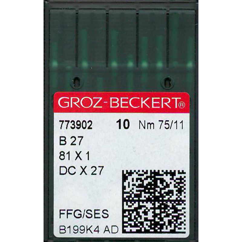 Голки B27 FFG/SES, № 75, GB, (81x1, DCx27, DCx1, MY1023, SY6120), 1 уп.=10 шт.