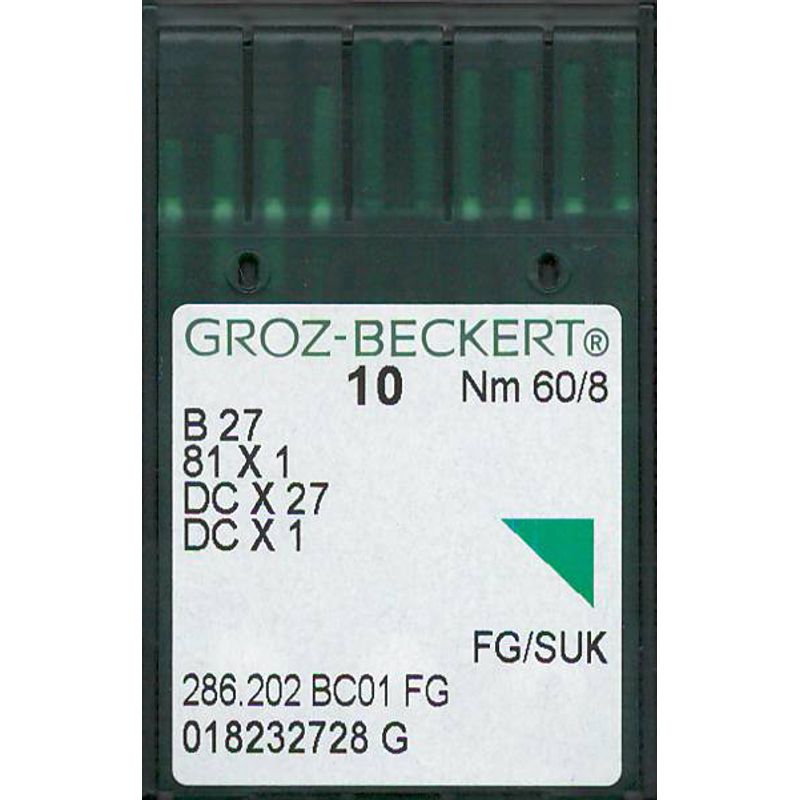 Голки B27 FG/SUK, № 60, GB(81x1, DCx27, DCx1, MY1023, SY6120), 1 уп.=10 шт.