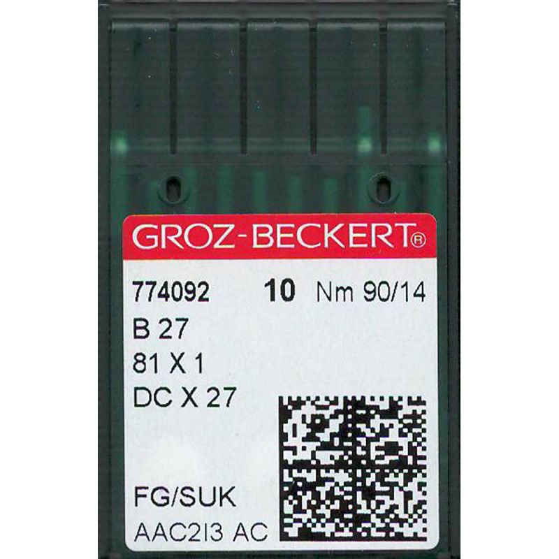 Голки B27 FG/SUK, № 90, GB, (81x1, DCx27, DCx1, MY1023, SY6120), 1 уп.=10 шт.