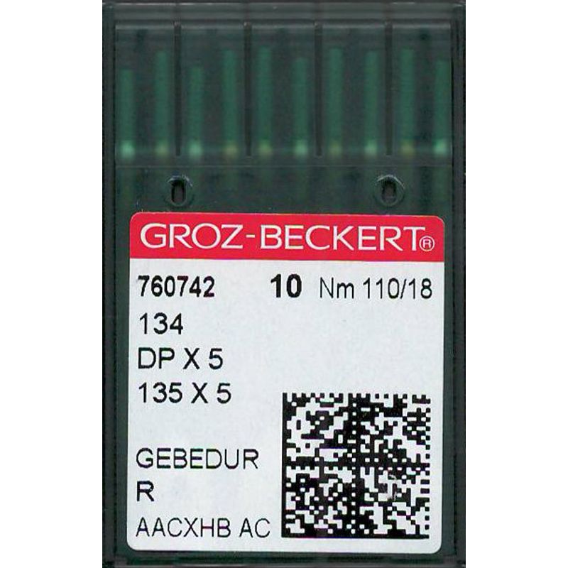 Голки 134 R GEBEDUR, №110, GB, (DPx5, 135x5, 135x7, 1738, 16x231, SY1955), 1 уп.=10 шт.