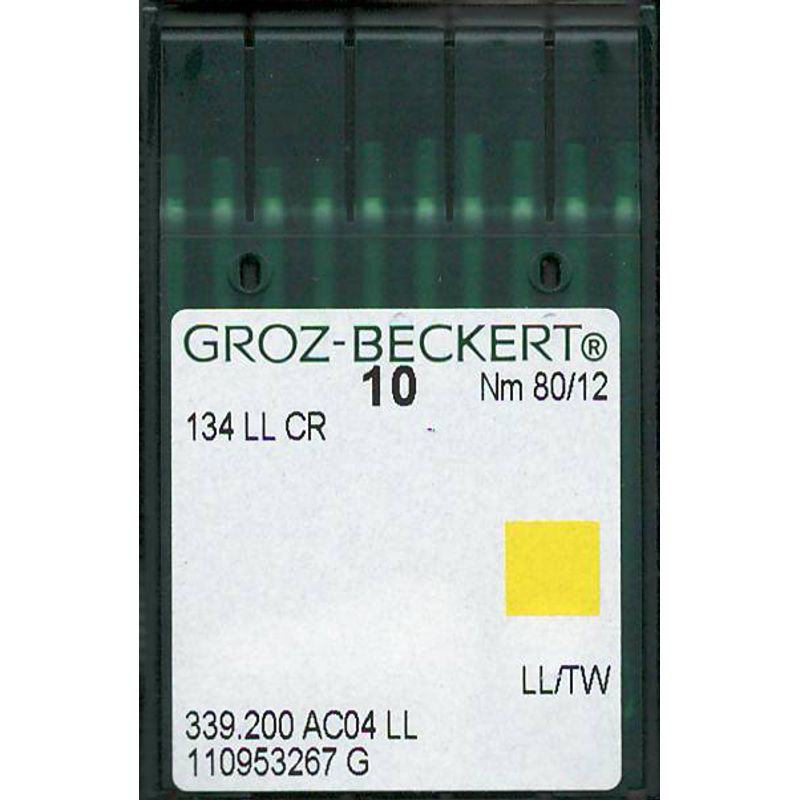 Голки 134 LLCR LL/TW, № 80, GB, (135x8TW, 134 LL, 134КК), 1уп. =10шт