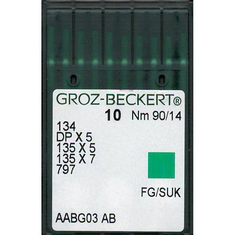 Голки 134 FG/SUK, № 90, GB, (DPx5, 135x5, 135x7, 797, SY1955), 1 уп.=10 шт.