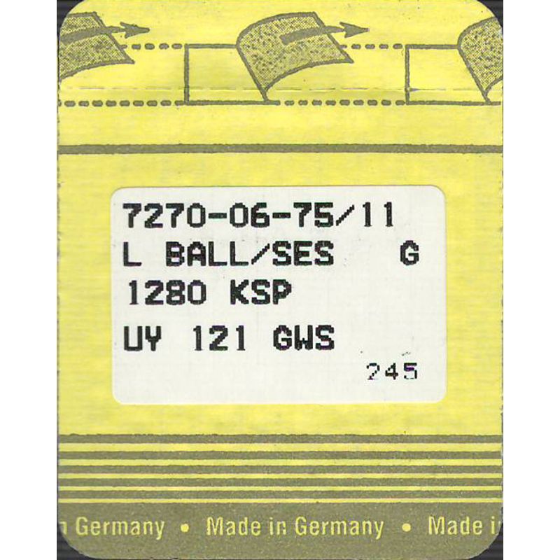 Голки B63 FFG/SES, №75, SG, (1280KSP, DVx63, UY121GWS), 1уп. =10шт