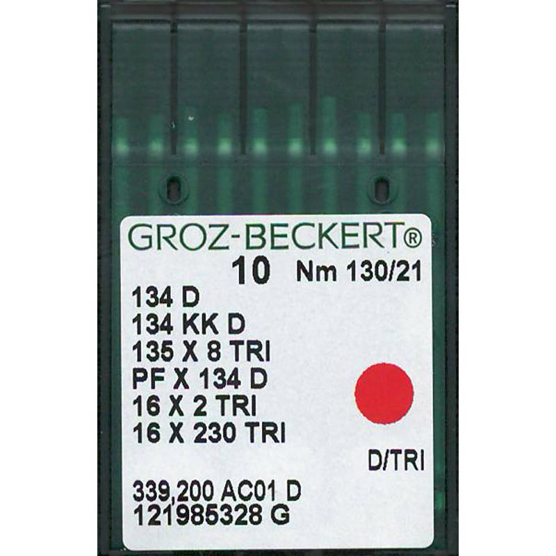 Голки 134 D/TRI, №130, GB, (134KKD, 135x8, PFx134, 16x2, 6x230), 1уп. =10шт