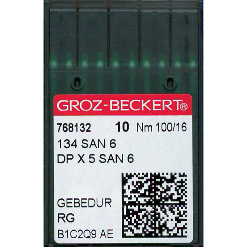 Иглы 134 SAN6 RG GEBEDUR, №100, GB, (DPX5), 1уп. =10шт