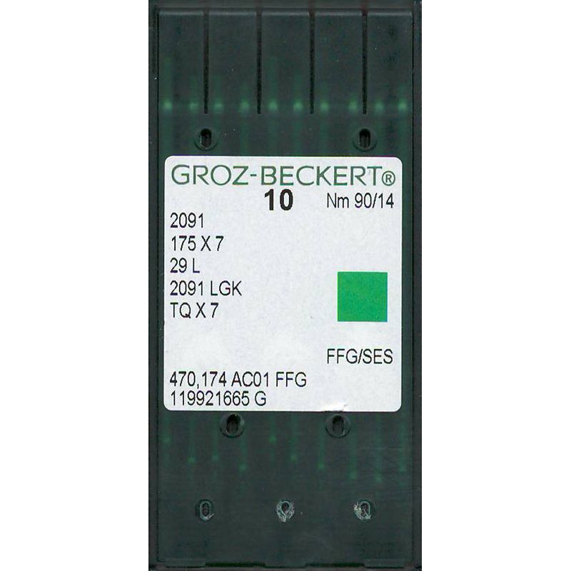 Иглы 2091 FFG/SES, № 90, GB, (175X7, TQx7, 29L, 2091LGK), 1 уп.=10 шт.