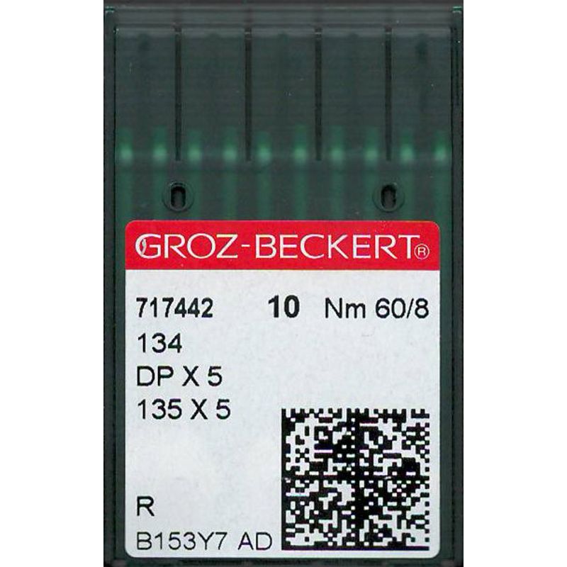 Голки 134 R, № 60, GB, (DPx5, 135x5, 135x7, 797, SY1955), 1 уп.=10 шт.