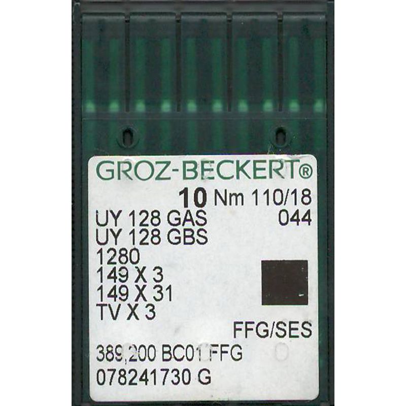 Голки UY128GAS FFG/SES, №110, GB, (UY128GBS, 1280, 149x3, 149x31, TVx3), 1 уп.=10 шт.