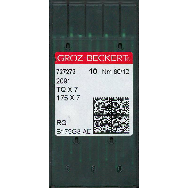 Иглы 2091 RG, № 80, GB, (175X7, TQx7, 29L, 2091LGK), 1 уп.=10 шт.