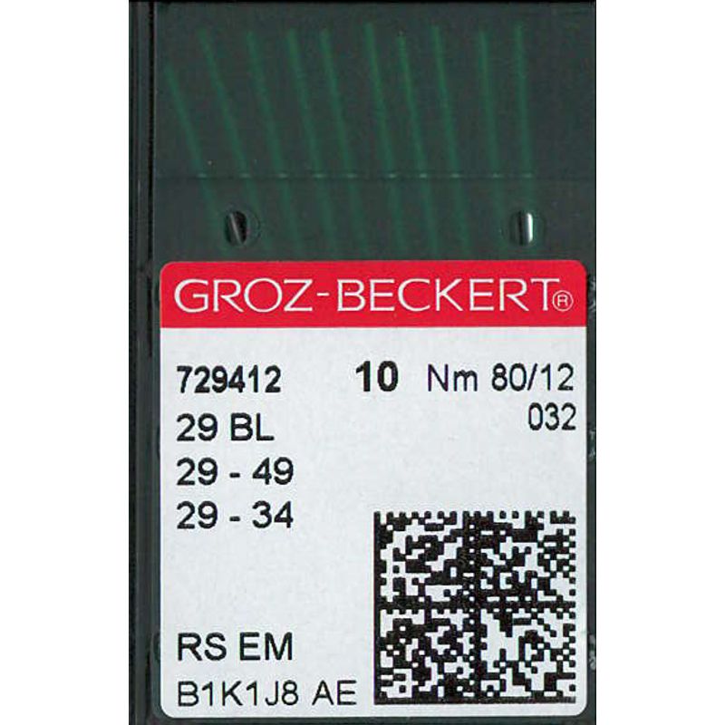 Голки 29BL RS EM, № 80, GB, (29-49, 29-34), 1 уп.=10 шт.