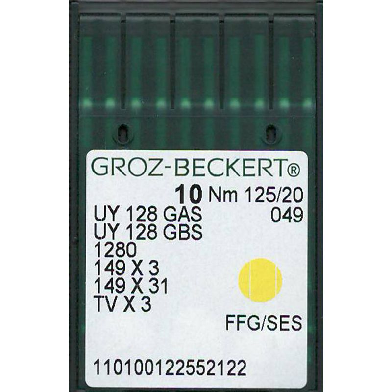 Голки UY128GAS FFG/SES, №125, GB, (UY128GBS, 1280, 149x3, 149x31, TVx3), 1 уп.=10 шт.