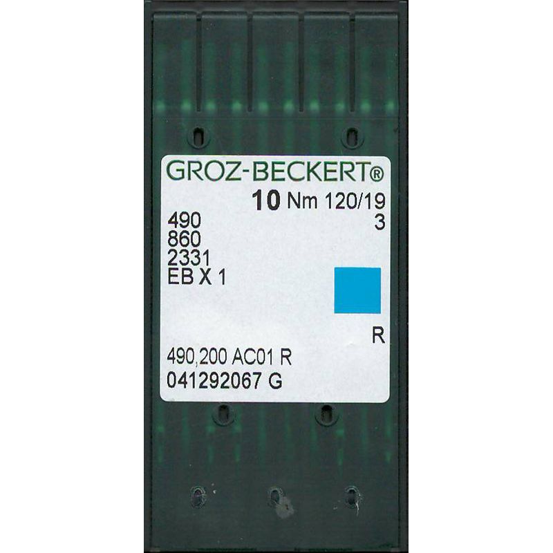 Голки 490 R, №120, GB, (490, 860, 2331, EBx1), 1уп. =10шт