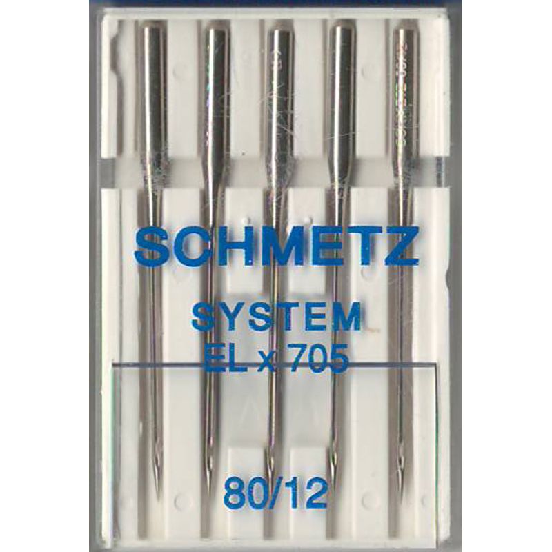 Голки для оверлока № 80/12, SC, (ELx705), 1 уп. =5 шт.
