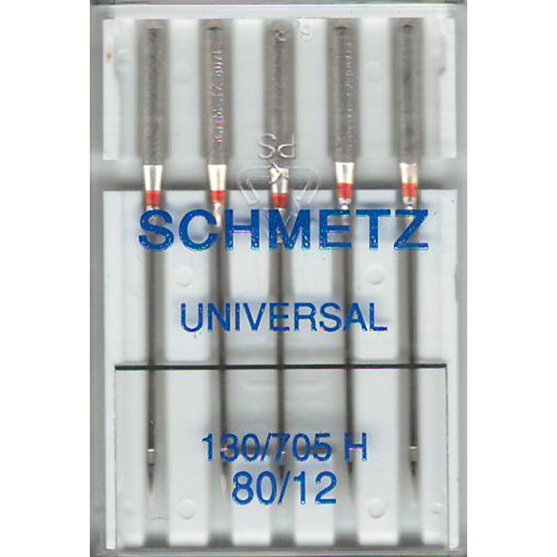 Голки універсальні № 80/12, SC, (HAx1, 130/705H), 1 уп. = 5 шт.