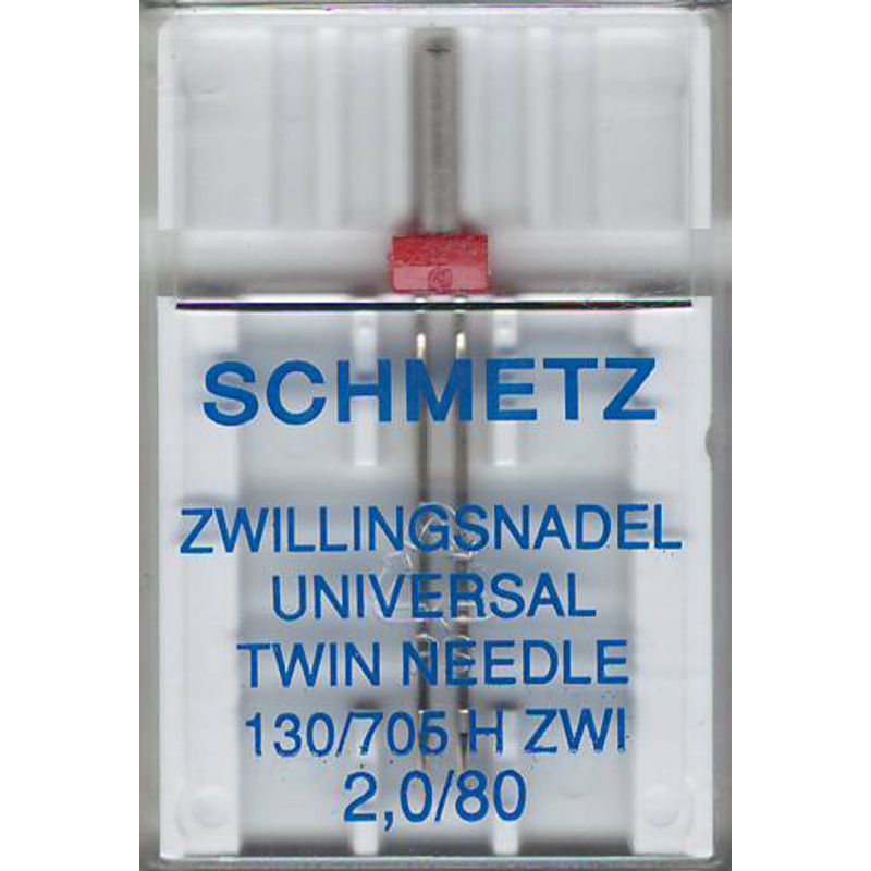 Голки універсальні подвійні №2, 0 /80, SC, (130/705 H ZWI), 1 уп. =1шт