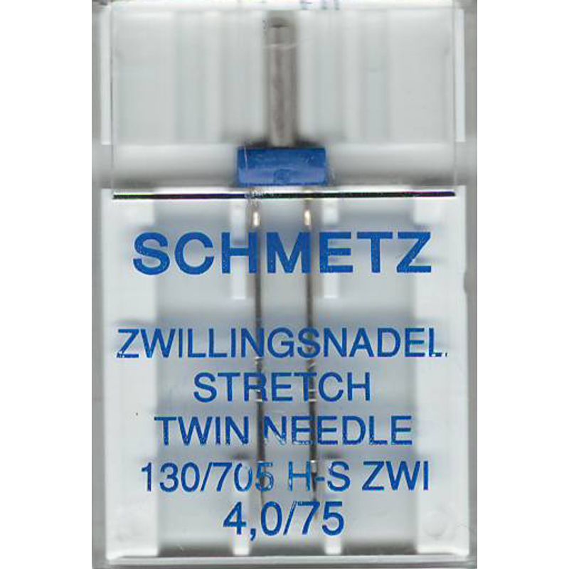 Голки для стретч, лайкри, біфлекса подвійні №4, 0/75, SC, (130/705 H-S ZWI), 1 уп. =1шт