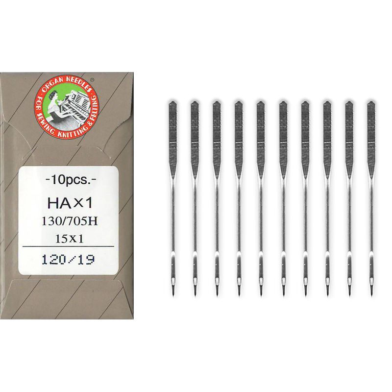 Голки універсальні №120/19, OR, (HAx1, 130/705H, 15x1), 1уп. =10шт, папір