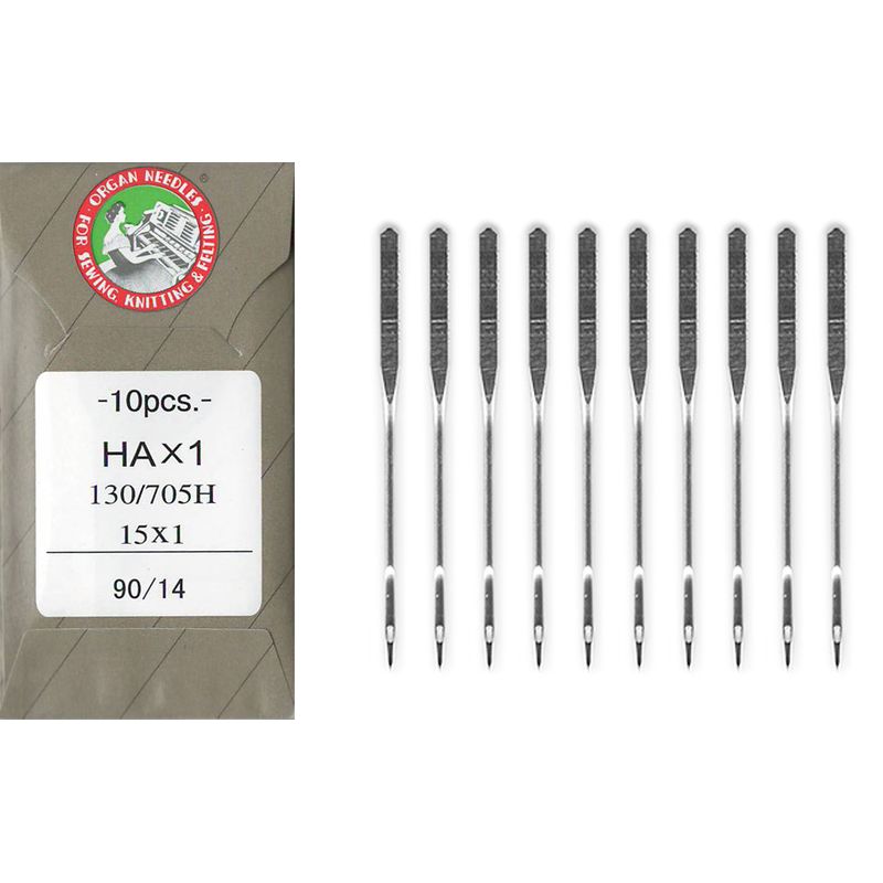 Голки універсальні № 90|/14, OR, (HAx1, 130/705H, 15x1), 1уп. =10шт, папір