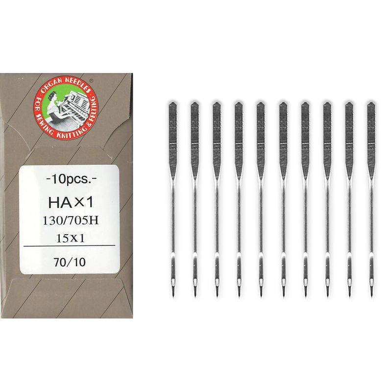 Голки універсальні № 70/10, OR, (HAx1, 130/705H, 15x1), 1уп. =10шт, папір