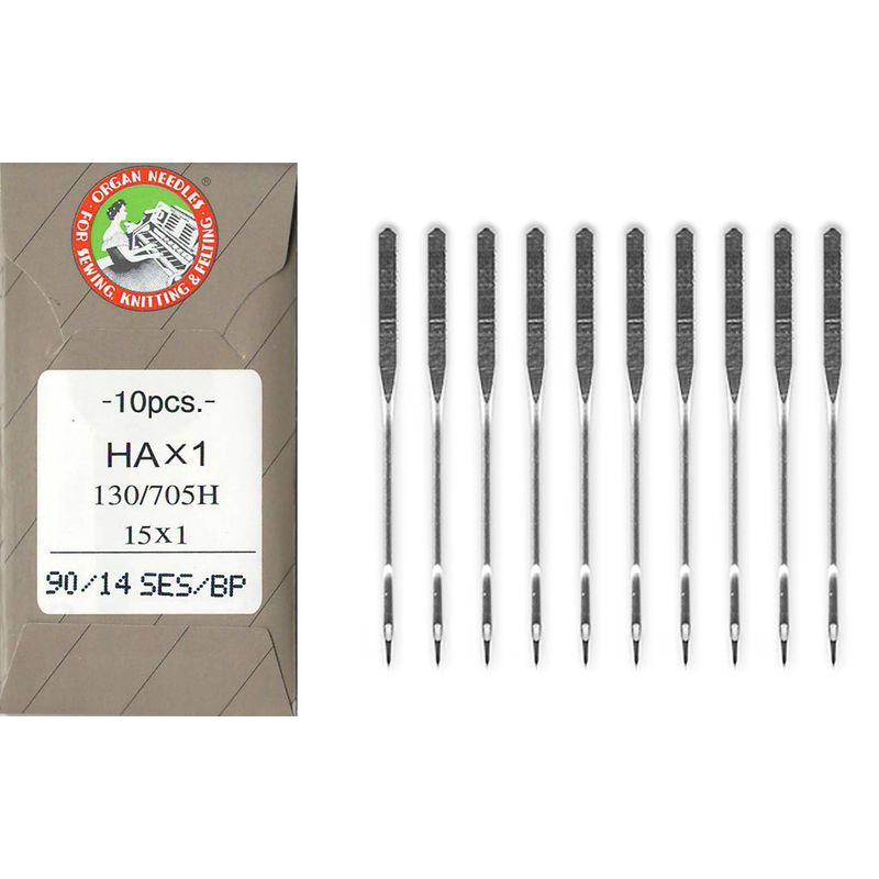 Голки для трикотажу, джерсі № 90/14, OR, (HAx1, 130/705H, 15x1), 1уп. =10шт, папір