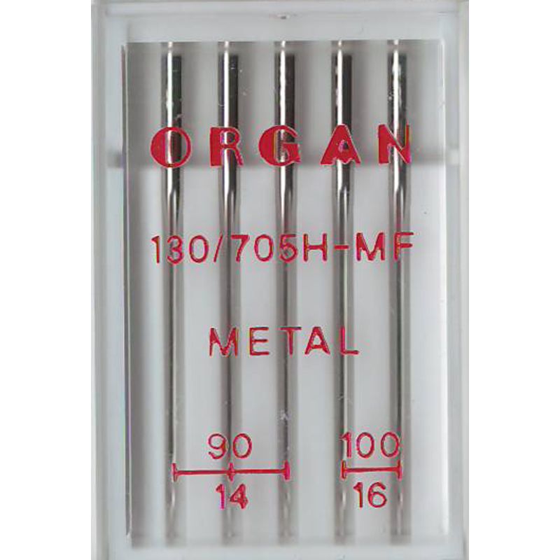 Голки для металік нитки №MIX, OR (130x705H-MF): 90/14(3); 100/16(2) 1уп. =5шт
