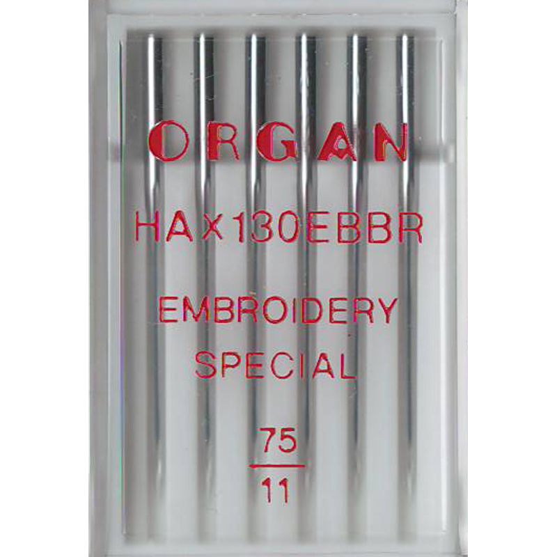 Голки для вишивання № 75, OR, (130/705H-E, HAx130 EBBR, (для Brother PR-600) 1уп. =6шт