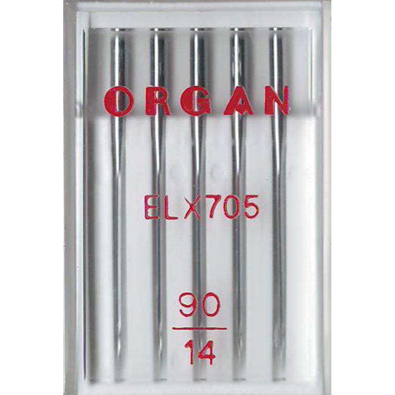 Голки для оверлока № 90/14, OR, (ELx705 Chromium), 1уп. =5шт