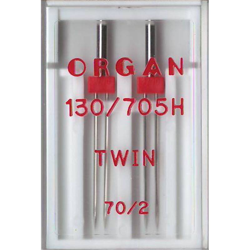 Голки універсальні подвійні №2, 0 /70, OR, (130/705H), 1уп. =2шт