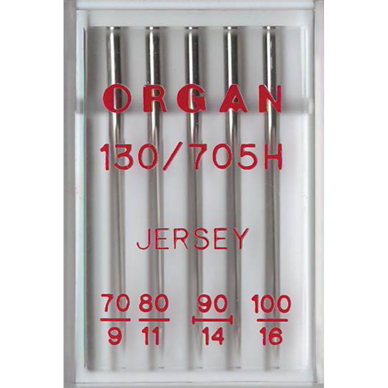 Голки для трикотажу, джерсі №MIX, OR, (15x1H, 130/705H): 70(1); 80(1); 90(2); 100(1) 1уп. =5шт
