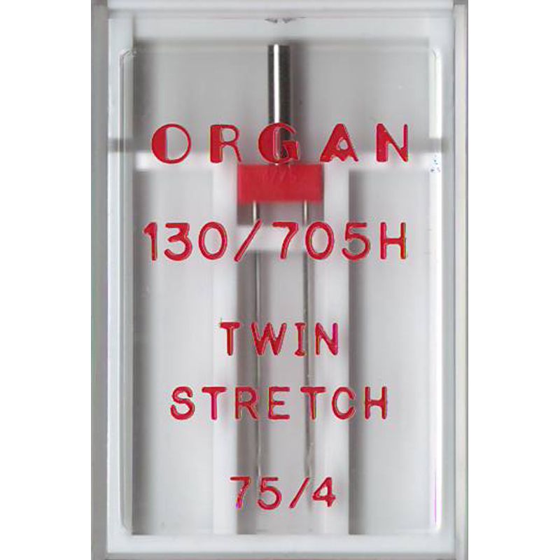 Голки для стретч, лайкра, біфлекс подвійні №4, 0 /75, OR, (130/705H), 1уп. =1шт