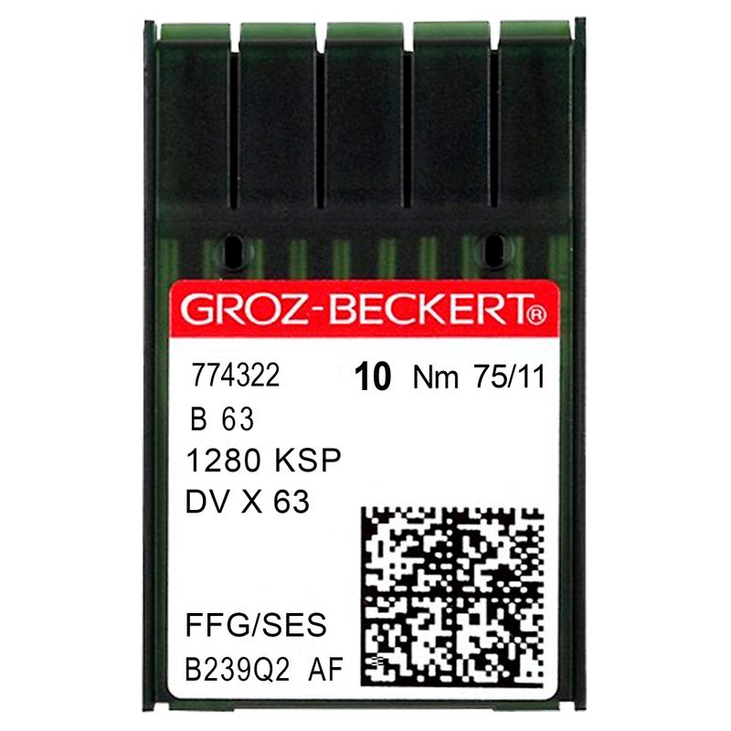 Голки B63 FFG/SES, №75, GB, (1280KSP, DVx63), 1 уп.=10 шт.
