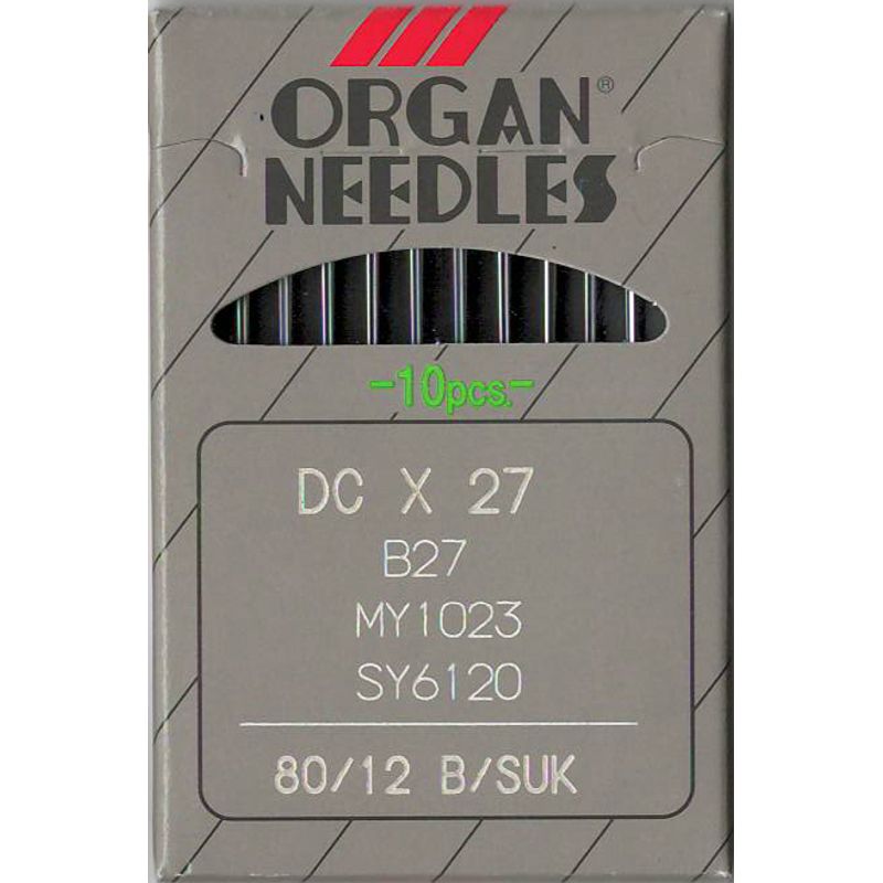 Голки B27 FG/SUK, № 80, OR, (81x1, DCx27, DCx1, MY1023, SY6120), 1 уп.=10 шт.