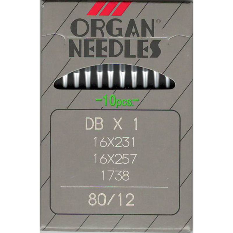 Голки DBx1 R, № 80, OR, (1738, 16x257, 71x1, 16x231, 287WH, DBx257), 1 уп.=10 шт.
