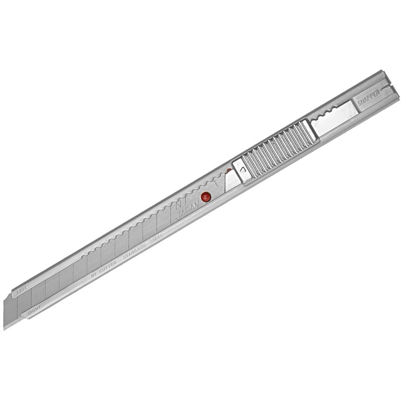 Ніж канцелярський малий, лезо 9 мм, металеві напрямні, металевий корпус-НС, АВТОLOCK, кут леза 58 градусів