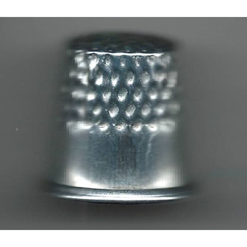 Наперсток закрытый, №10, h = 18мм, d = 17мм, вес 1, 8г, хромированный