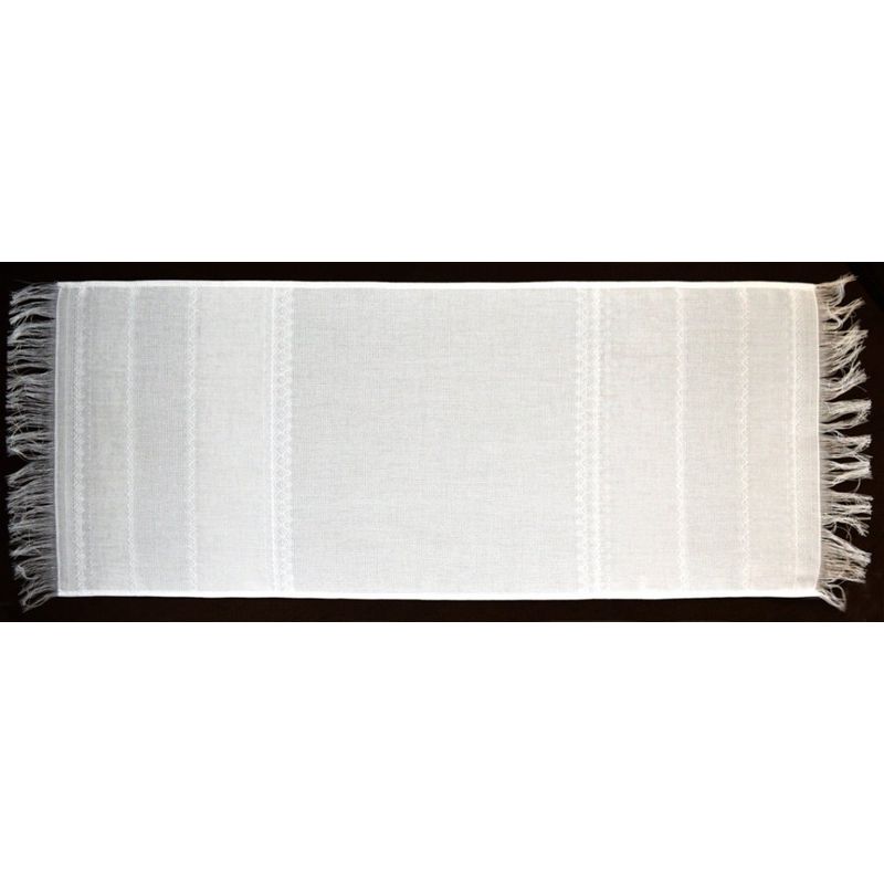 Рушник з витканими вставками під вишивку, 335х950мм, склад 67% ПЭ, 33% бавовна
