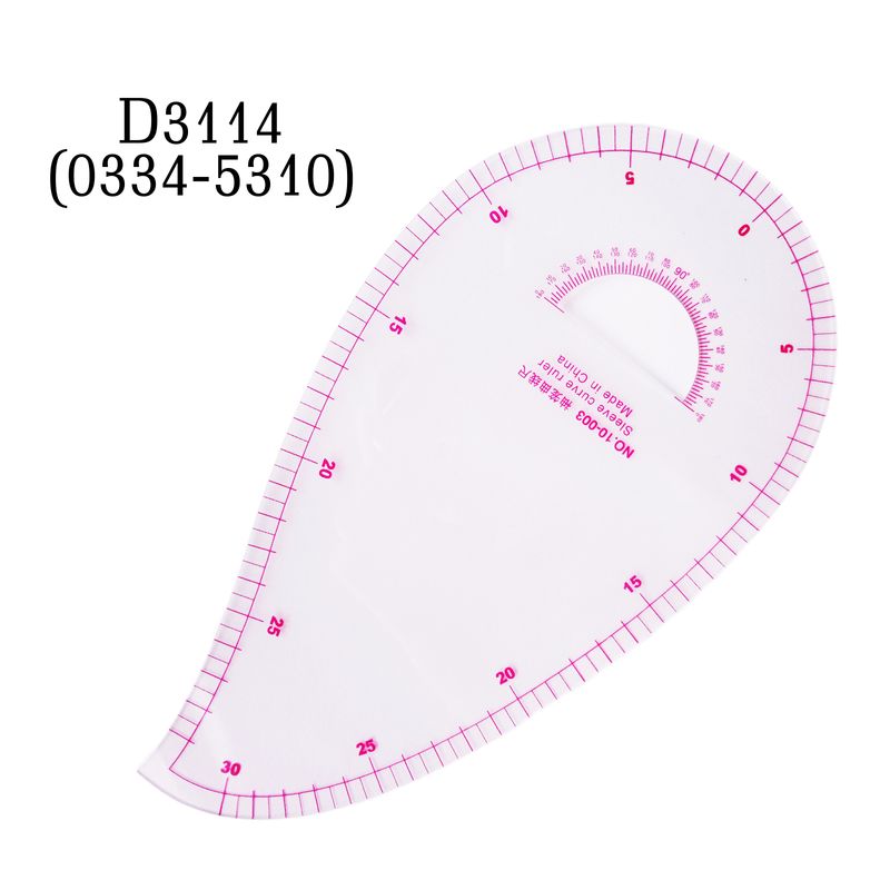 Лінійка-лекало кравецьке вигнуте 30 см, 10-003, D3114 (0334-5310), 6461