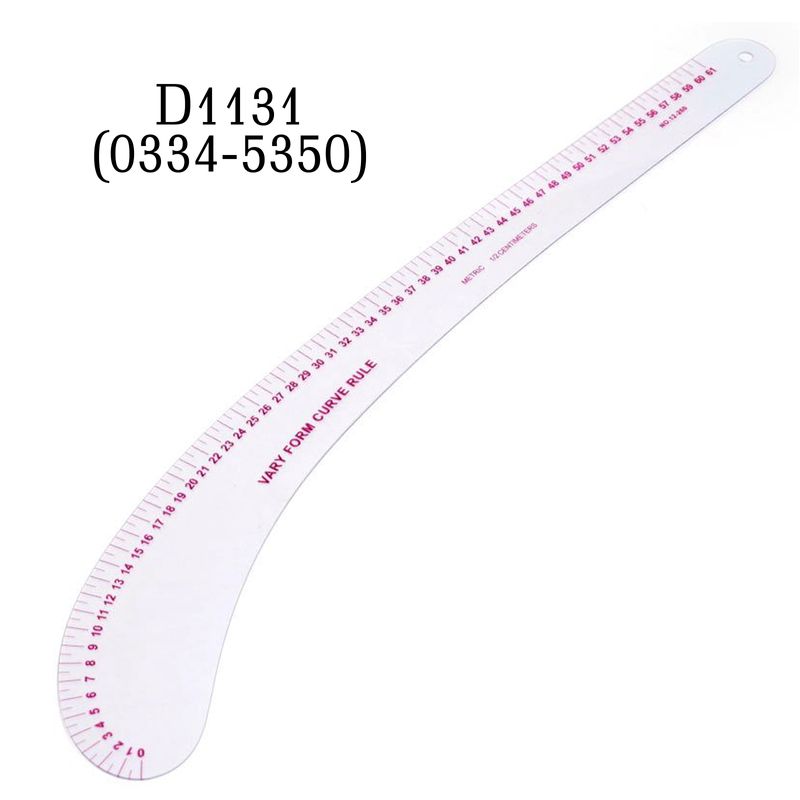 Лінійка-лекало кравецьке вигнуте 61см, 12-260, D1131 (0334-5350)