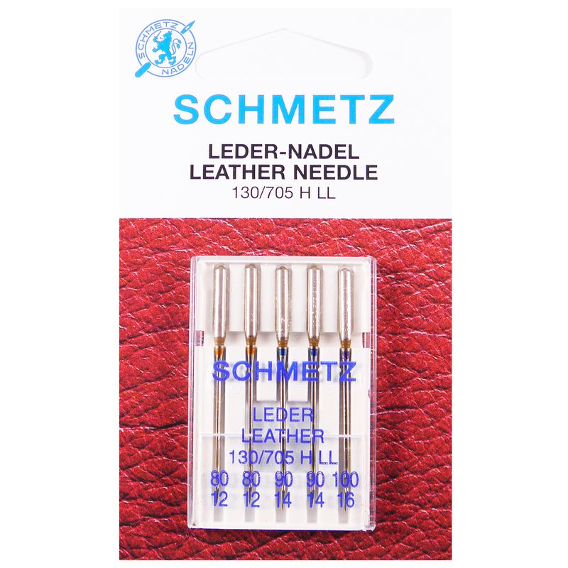 Голки для шкіри №MIX, SC (130/705H LL): 80/12(2); 90/14(2); 100/16(1) 1 уп. =5 шт.