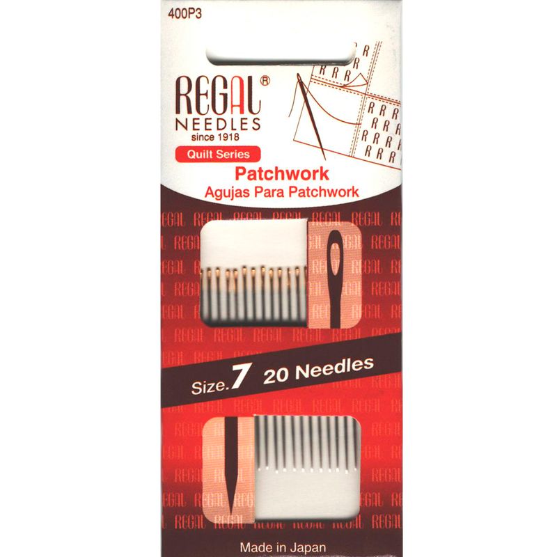 Голки для печворку (Patchwork), № 7, золоте вушко, 0, 69x38, 10мм, 400P3, (20шт)