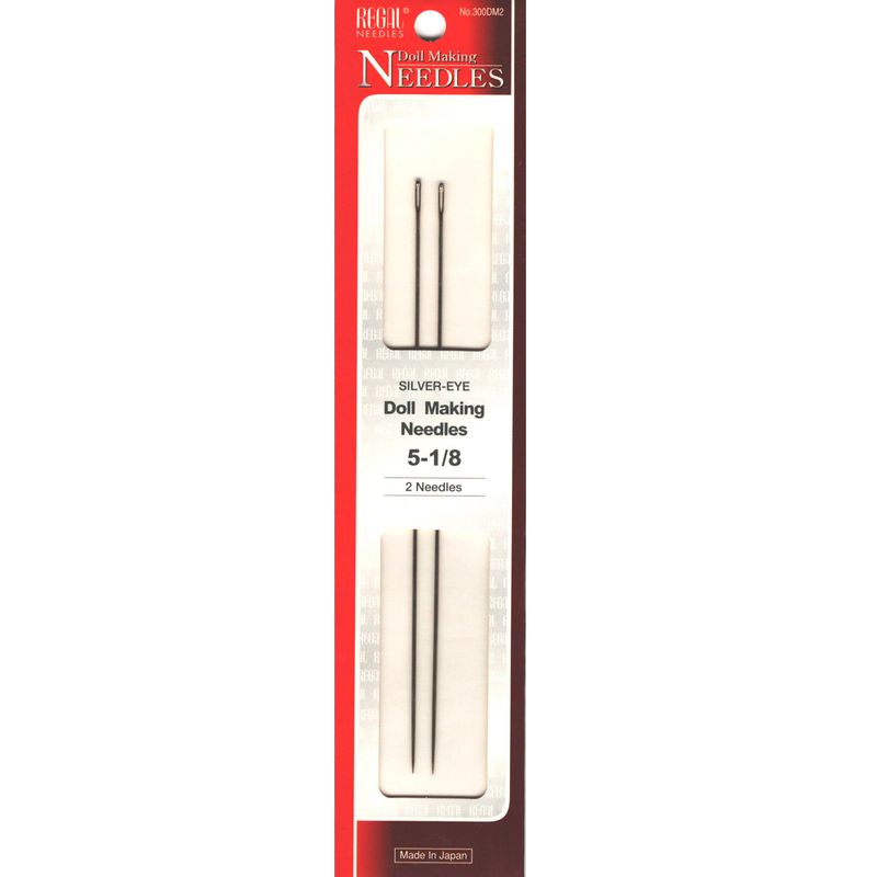 Голки для шиття ляльок (Doll Making), № 5-1/8, срібне вушко, 300DM2, (2шт)