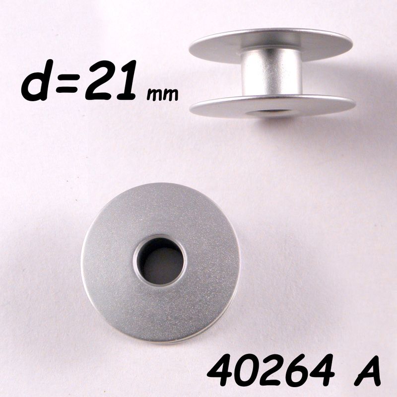 Шпулька для ПМ, Д = 21мм, В = 9мм, 40264 A, универсальная, алюминиевая, не перфо + БП