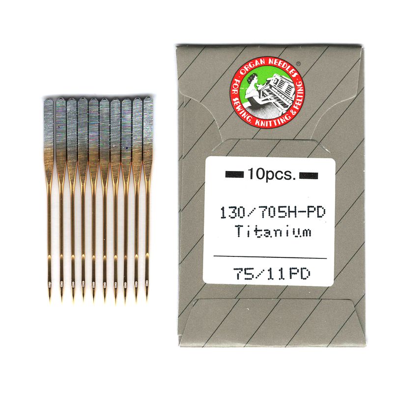 Голки для вишивання № 75/11, OR, (130/705H-PD), Titanium, 1уп. = 10шт, папір
