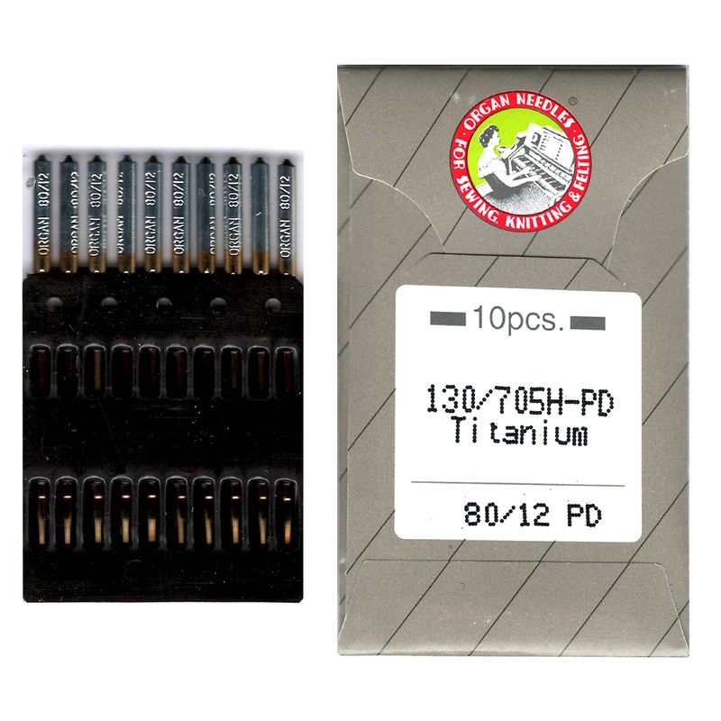 Голки для вишивання № 80/12, OR, (130/705H-PD), Titanium, 1уп. = 10шт, папір