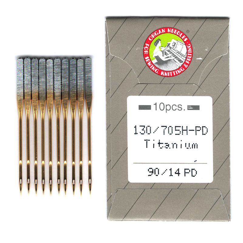 Голки для вишивання № 90/14, OR, (130/705H-PD), Titanium, 1уп. = 10шт, папір